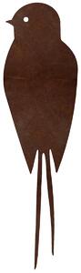 Ozdoba ogrodowa jaskółka 1, 20 x 5 cm, corten CORGARDEN 1044