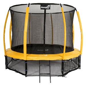 Trampolina Ogrodowa Jumpi 312cm/10FT Maxy Comfort Plus Żółta Z Wewnętrzną Siatką
