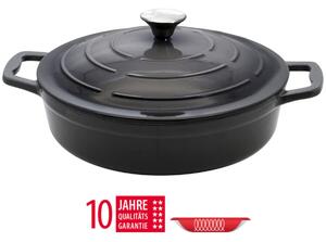 Rondel z pokrywką Ø 28 cm, żeliwny, szary ELO 33828