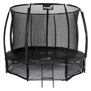 Trampolina Ogrodowa Jumpi 312cm/10FT Maxy Comfort Plus Czarna Z Wewnętrzną Siatką