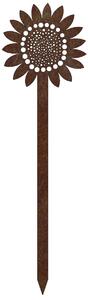 Ozdoba ogrodowa słonecznik 70 x 20 cm, corten CORGARDEN 1052