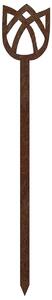 Ozdoba ogrodowa tulipan 62 x 10 cm, corten CORGARDEN 1055