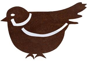 Ozdoba ogrodowa wróbel 1, 15 x 10 cm, corten CORGARDEN 1057