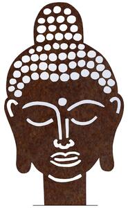Ozdoba ogrodowa Buddha 70 x 42 cm, corten CORGARDEN 1062