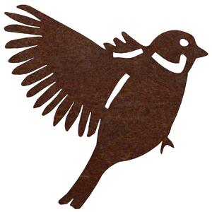 Ozdoba ogrodowa wróbel 2, 15 x 16 cm, corten CORGARDEN 1058