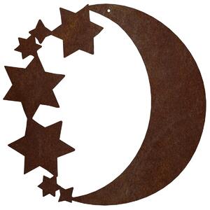 Ozdoba ogrodowa księżyc 31 × 31 cm, corten CORGARDEN 1067