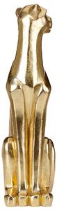 Figurka dekoracyjna stojąca lampart żywica syntetyczna 72cm złota Sphynx Beliani