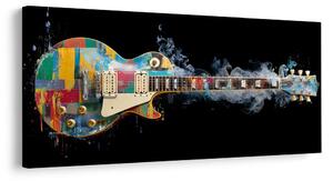 Obraz kolorowa gitara elektryczna