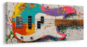 Obraz gitara basowa w kolorach