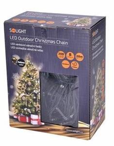 Solight Oświetlenie choinkowe 200 LED ciepła biała, 20 m