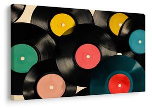 Obraz muzyczne retro winyle