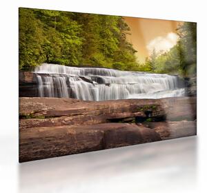 Obraz na szkle wodospadu (70x50 cm)