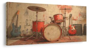 Obraz instrumenty muzyczne w sali prób