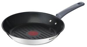 Daily Cook patelnia grillowa 26 cm, stalowa nierdzewna, czarna TEFAL G7314055