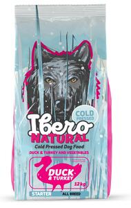 Cold Press karma dla psów Dog Starter/Puppy, Kaczka & Indyk, 12 kg IBERO 1005913