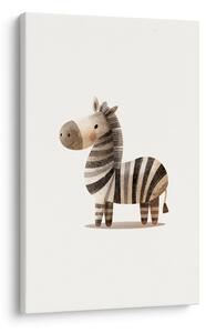 Obraz urocza pasiasta zebra