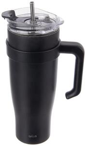 Kubek termiczny 1,2 l, stal nierdzewna/tworzywo, czarny ORION 112284