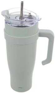 Kubek termiczny 1,2 l, stal nierdzewna/tworzywo, zielony ORION 112282