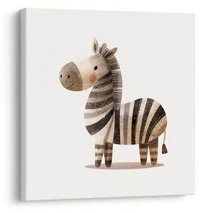 Obraz wesoła zebra dla dzieci