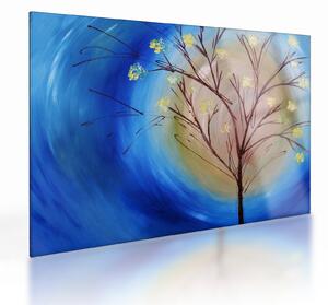 Obraz na szkle - Drzewo zakrywające słońce (70x50 cm)