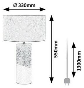 Rabalux 74219 dekoracyjna ceramiczna lampa stołowa Yelda, brązowy