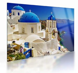 Obraz na szkle - Santorini, Grecja (70x50 cm)