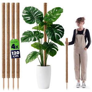 Tyczka do roślin kokosowa Cande 120 cm podpora doniczkowa 4 szt