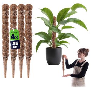 Tyczka do roślin kokosowa Cande 45 cm podpora doniczkowa 4 szt