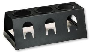 Stojak na butelki z tacką ociekową 32 × 17 × 12,5 cm, metalowy KESPER 79650