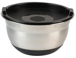 Miska do mieszania z silikonowym dnem i pokrywką Ø 18 cm, stal nierdzewna KESPER 90825
