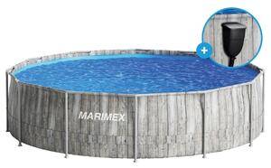 Basen Florida 3,66 x 0,99 m ze skimmerem, motyw szare drewno MARIMEX 10340318