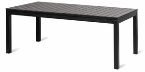 Grande Lungo XXL Rozkładany stół ogrodowy 200/260 x 90 cm, aluminium/artwood, czarny NOELA 34570522