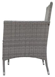 Bali Premium Ławka ogrodowa 116 cm, technorattan, szarobrązowa NOELA 34570631