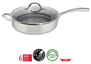 Relief Evolution Głęboka patelnia z uchwytem pomocniczym i szklaną pokrywką Ø 28 cm ELO PREMIUM 3592