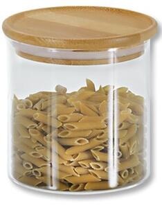 Pojemniki do przechowywania 3 szt., Ø 10 cm, szkło/bambus KESPER 9233313