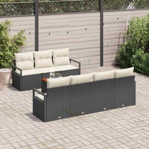 Zestaw Mebli Ogrodowych Komplet Wypoczynkowy 8-Częściowy Rattan Na Taras Balkon Ogród