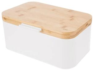 Whiteline Chlebak 30 × 19,5 × 14,5 cm, blaszany, biały ORION 152465
