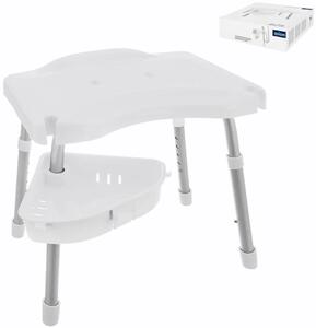 Shelf Regulowany stołek z półką, biały ORION 810926