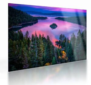 Obraz na szkle - Jezioro Tahoe, Sierra Nevada, Kalifornia, USA (70x50 cm)