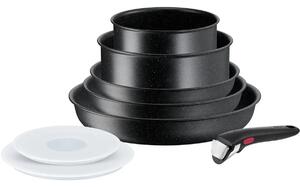 Ingenio Black Stone Zestaw naczyń, 8 szt. TEFAL L3998802
