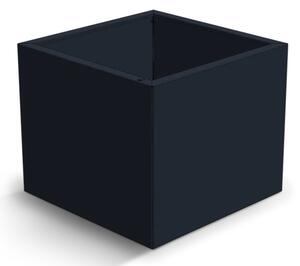 Cube Donica ogrodowa 60 × 60 × 50 cm, ze stali nierdzewnej, antracytowa CORGARDEN 1087