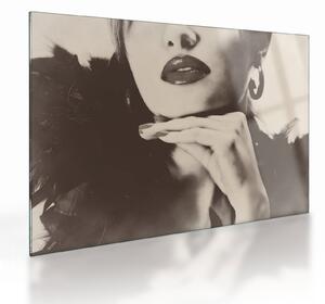 Obraz na szkle - Vintage zdjęcie kobiety (70x50 cm)