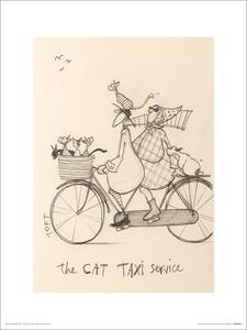 Druk artystyczny Sam Toft - The Cat Taxi Service