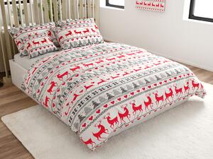 Pościel flanelowa DEER DREAMS białe Rozmiar pościeli: 2 szt 70 x 90 cm | 200 x 220 cm