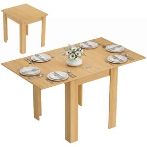 HOMCOM Rozkładany stół jadalny, 70/140 x 80 cm, nowoczesny stół do jadalni dla 4-6 osób