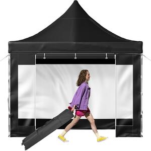 Składana altana 3x3m - Wyskakująca altana 240g poliester powlekany PVC - Regulowany namiot imprezowy/ogrodowy/namiot plażowy - 1,95-2,13m - Wszechstronne zastosowanie