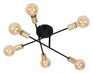 Briloner Briloner 3868-065 - LED Żyrandol natynkowy BLACK STEEL 6xE27/60W/230V BL1526