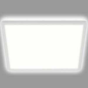 Briloner Lampa sufitowa LED Slim, biały / opal, przedpokój, tworzywo sztuczne, nowoczesny