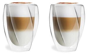 Zestaw 2 szklanek z podwójną ścianką Vialli Design Latte, 300 ml