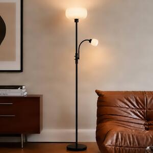 Lampa stojąca Ingrid Lindby, czarny, salon / jadalnia, metal